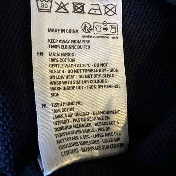 Von Dutch NWT Terry Crew Sweatshirt NAVY size MEDIUM - Picture 6 of 6